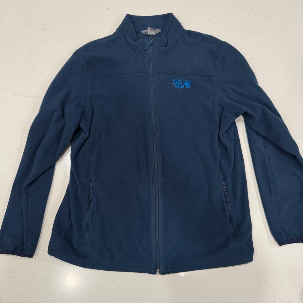 Mountain Hardwear Men’s Full Zip Fleece Jacket Blue XL
